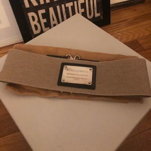 Dolce & Gabbana belt with silver hardware